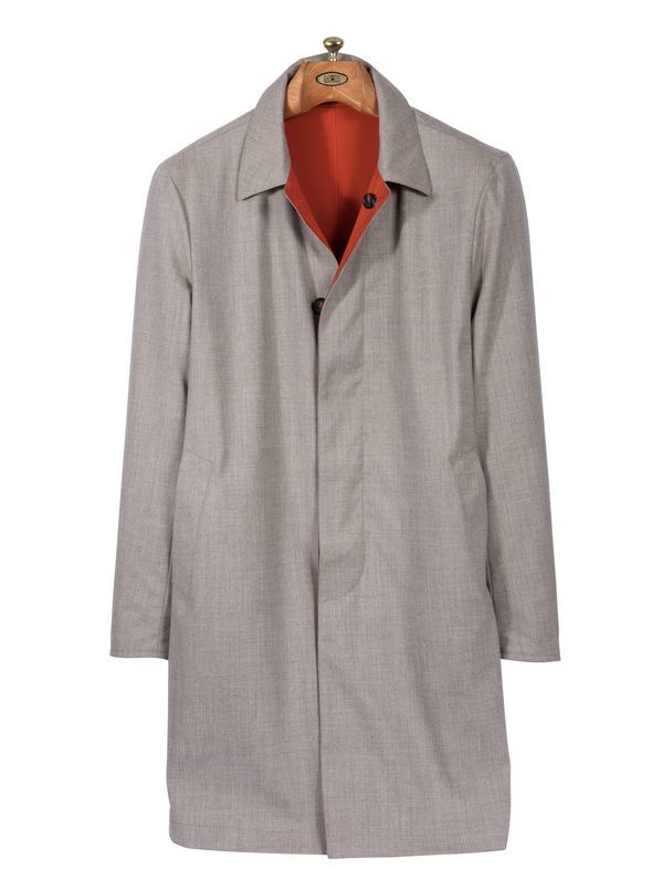 Lusso Stretch Cashmere Reversible Coat - Main View