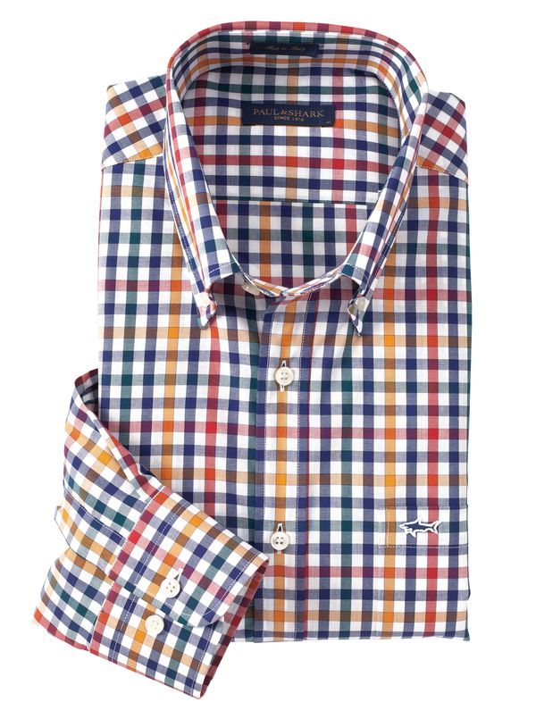 Multicolor Check Sport Shirt by Paul & Shark - Main View
