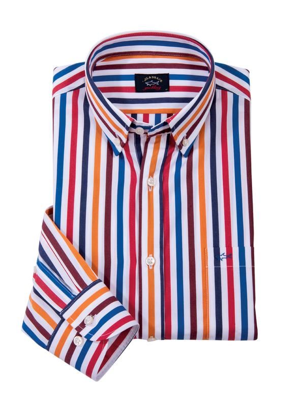 Multicolor Stripe Sport Shirts by Paul & Shark - Main View