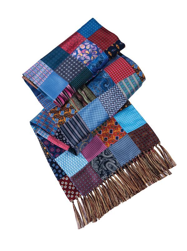 Our Silk Patchwork Scarf - Main View