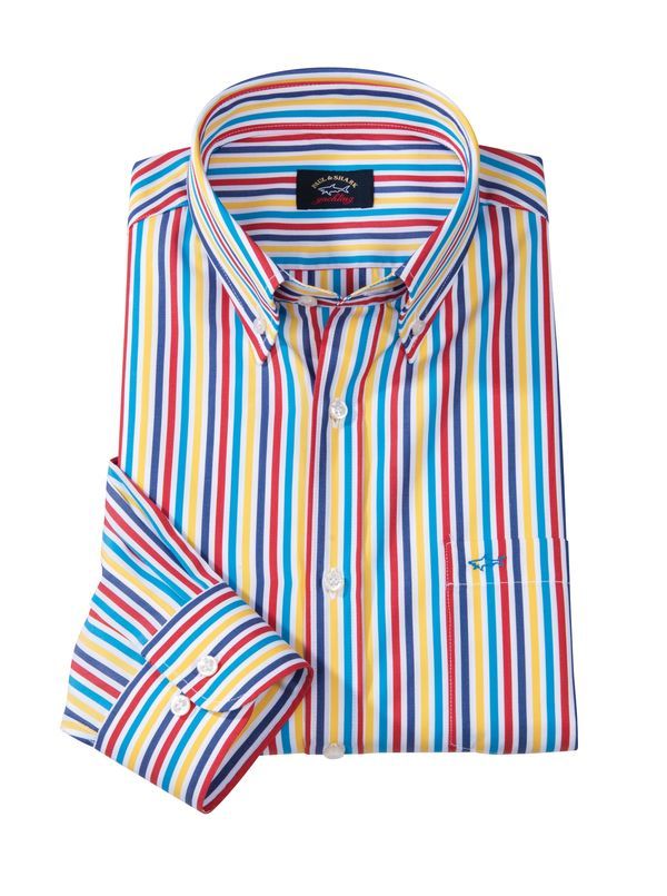 Rainbow Stripe Sport Shirt by Paul & Shark - Main View