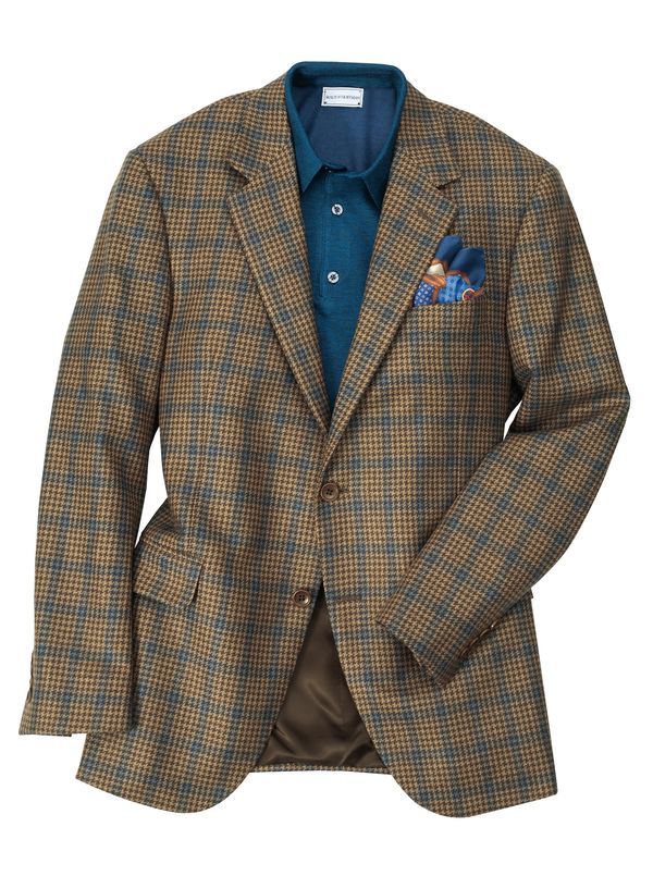 Robinson Cashmere Houndstooth Sport Jacket - Main View