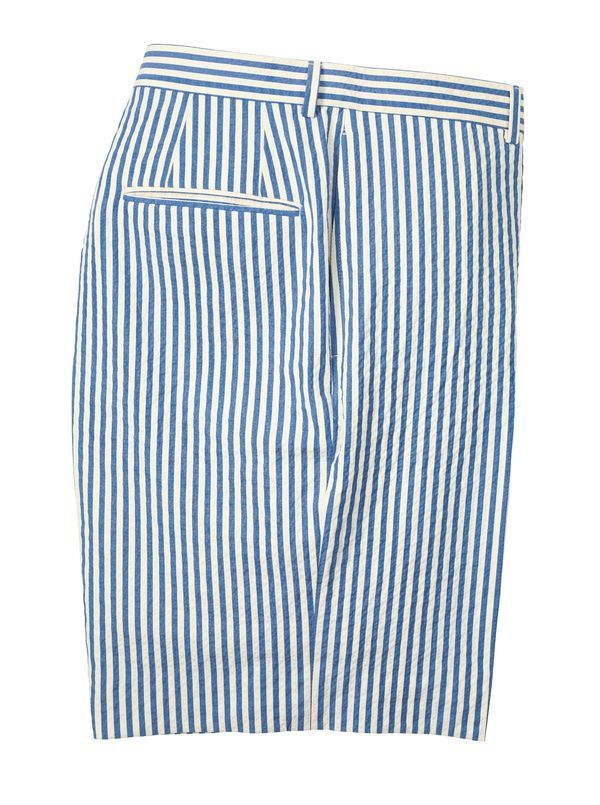 Stretch Seersucker Stripe Shorts - Main View