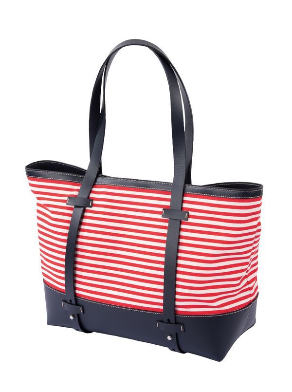 Stripe Tote from Italy - Main View