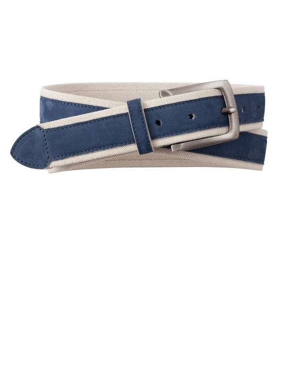 Suede and Canvas Belt - Main View