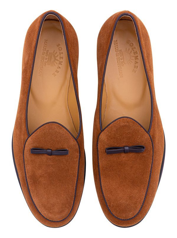 Suede Bow SlipOns Maus & Hoffman