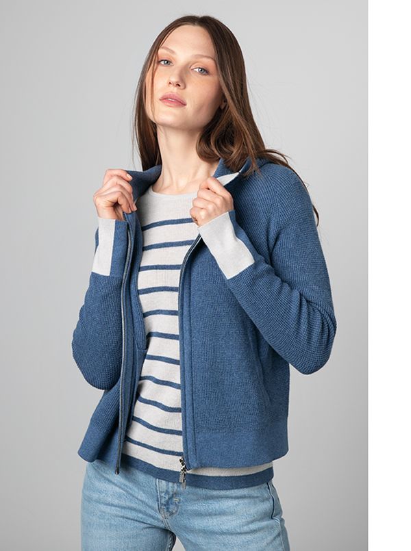 Womens Waffle Knit Zip Hoodie Maus & Hoffman