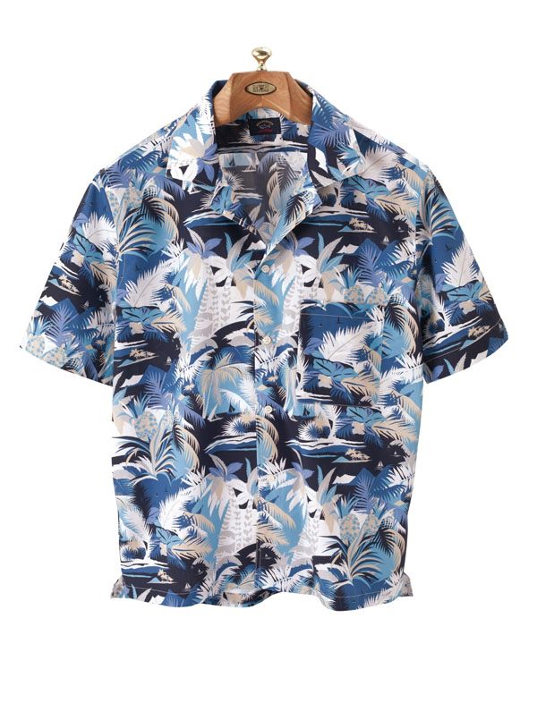 Tropical Print Short-Sleeve Sport Shirt by Paul & Shark - Main View