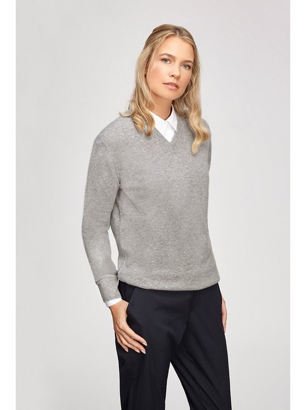 Lightweight Cashmere V-Neck Pullovers - Main View
