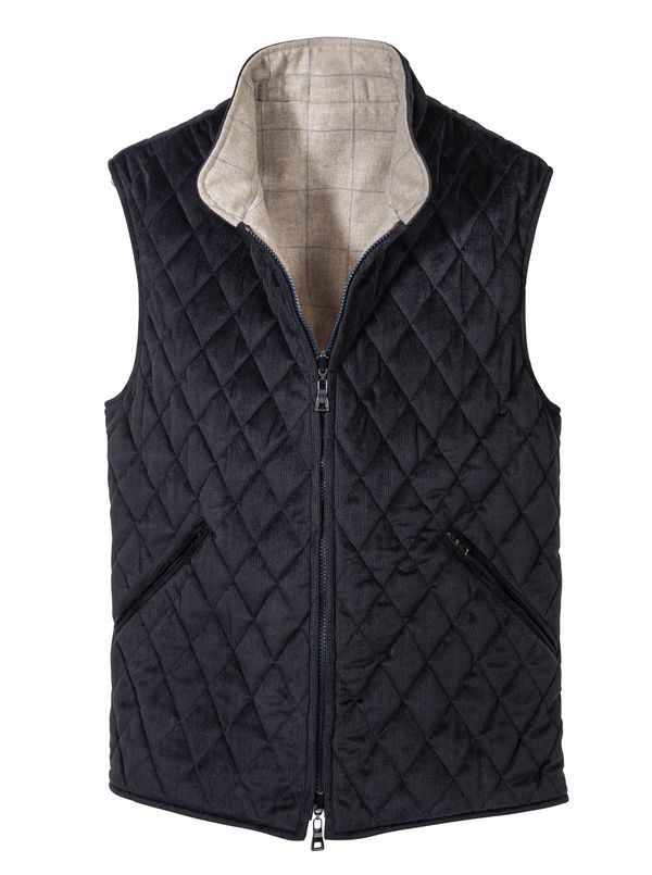 Apennine Quilted Reversible Vest - Main View