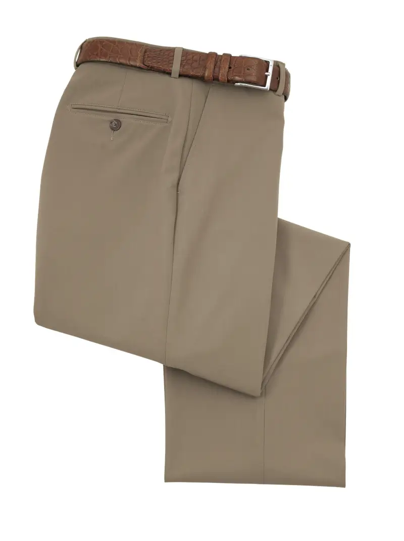 Bi-Stretch Microfiber Gabardine Slacks