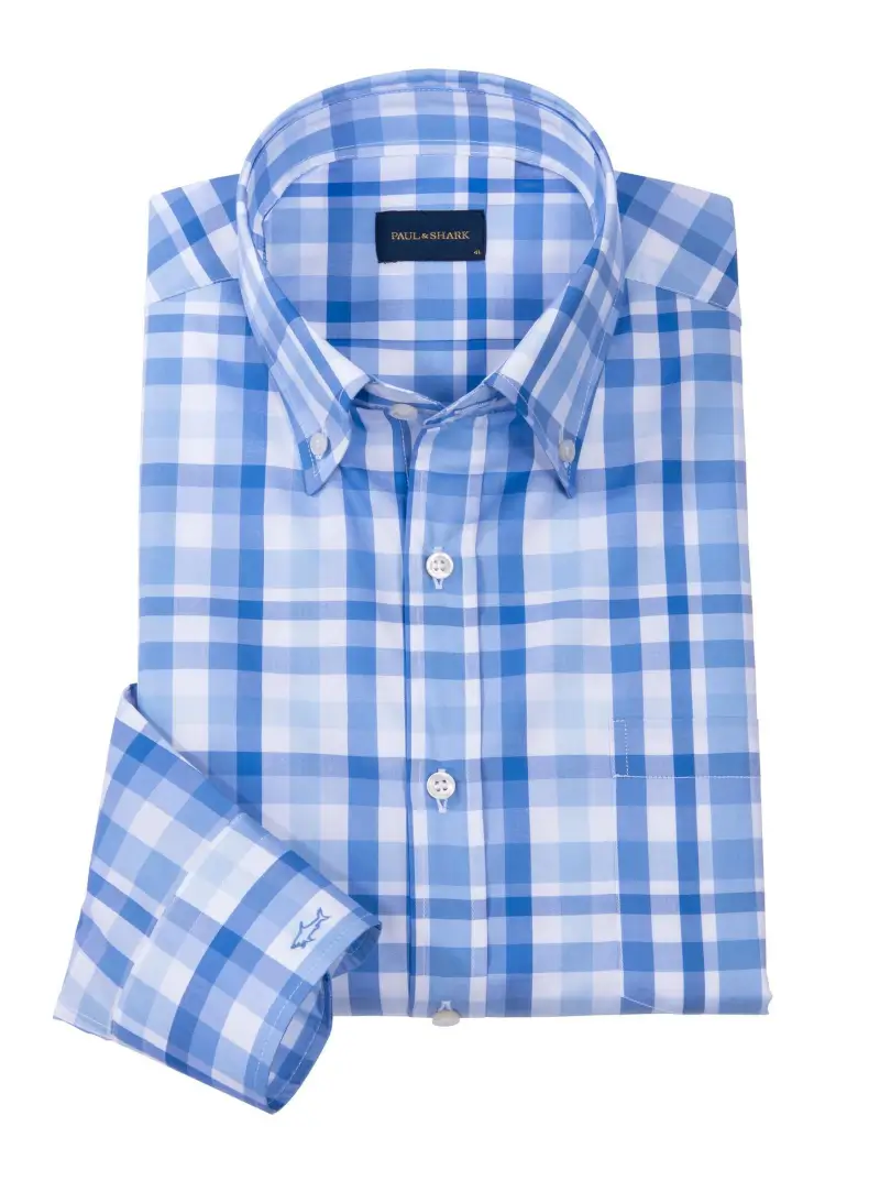 Blue Plaid Sport Shirt by Paul & Shark - Image 1