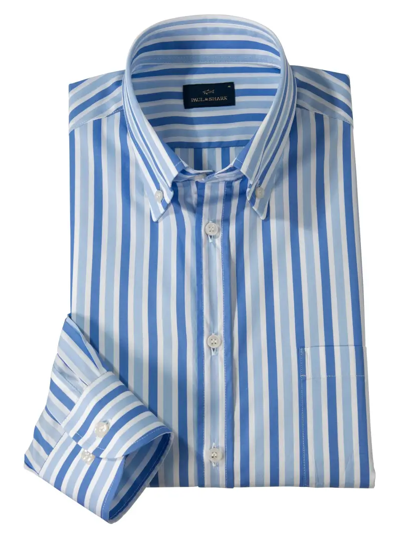 Blue Stripe Shirt by Paul & Shark - 1