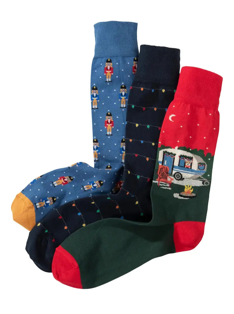 Box of 3 Holiday Socks - Image 1