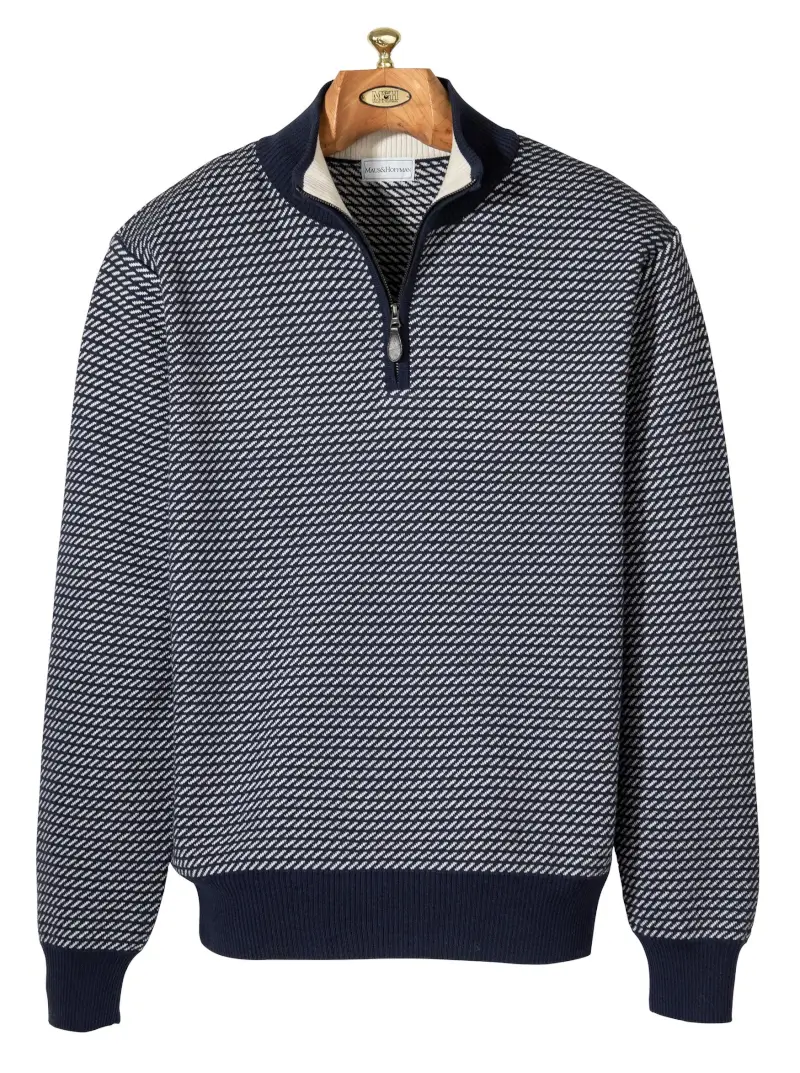 Burlington Cotton Quarter-Zip - Image 1