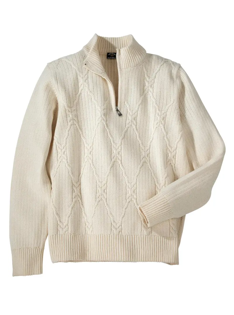 Cortina Diamond Cable Quarter-Zip - Image 1