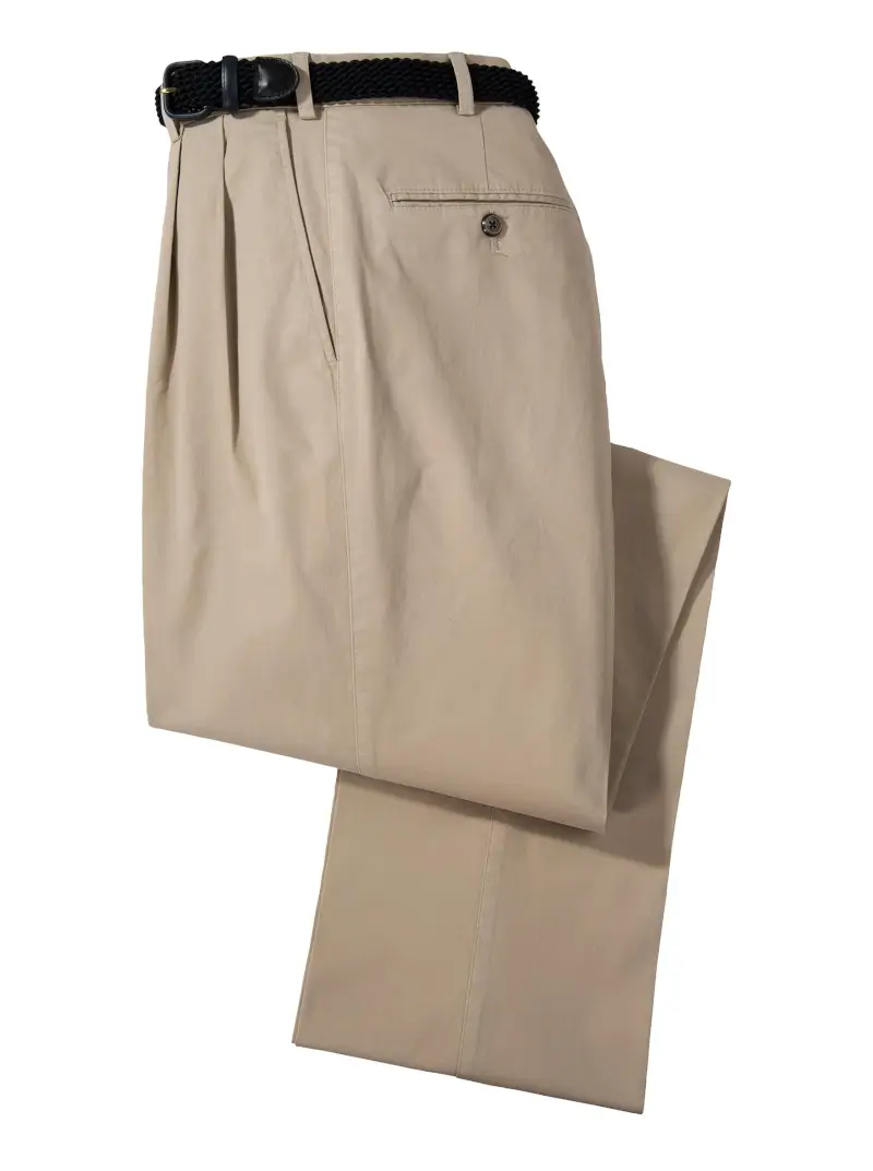 Cosmopolitan Pleated Khakis - 1