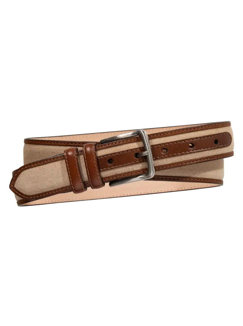 Cotton/Calfskin Belts - 2