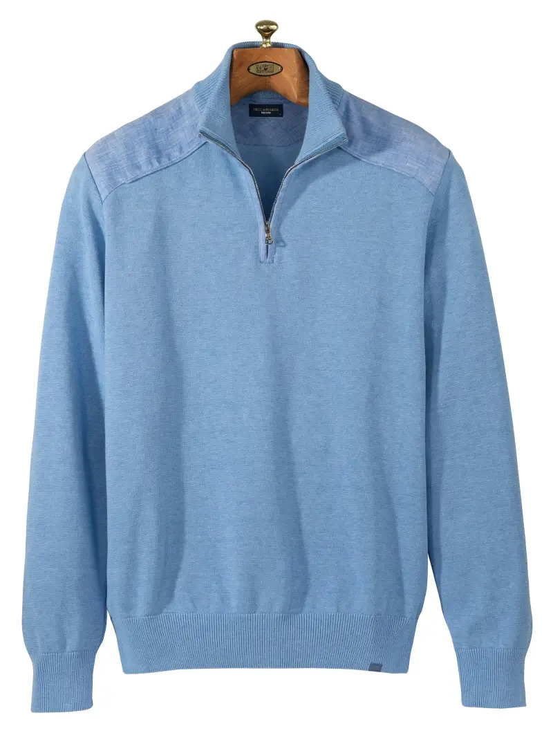 Cotton Quarter-Zip by Paul & Shark - 1