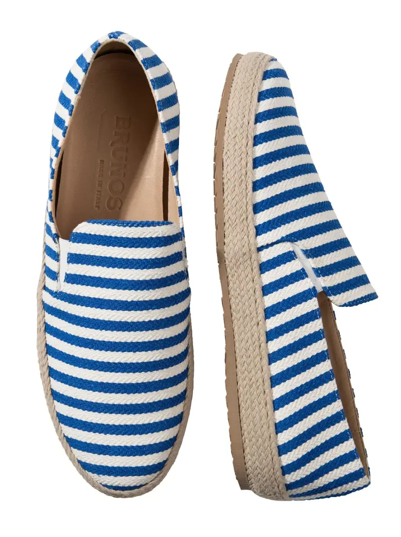 Cotton Stripe Italian Espadrilles - Image 2