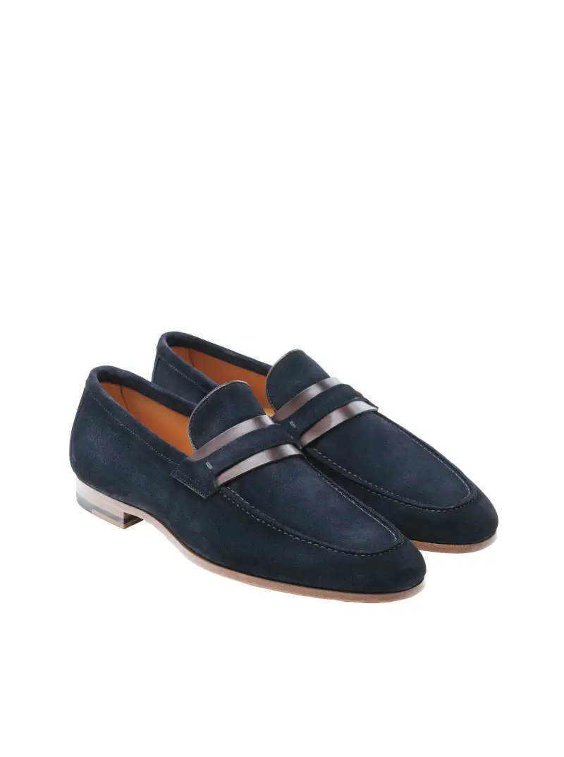 Daniel Navy Suede Slip-on by Magnanni - 1