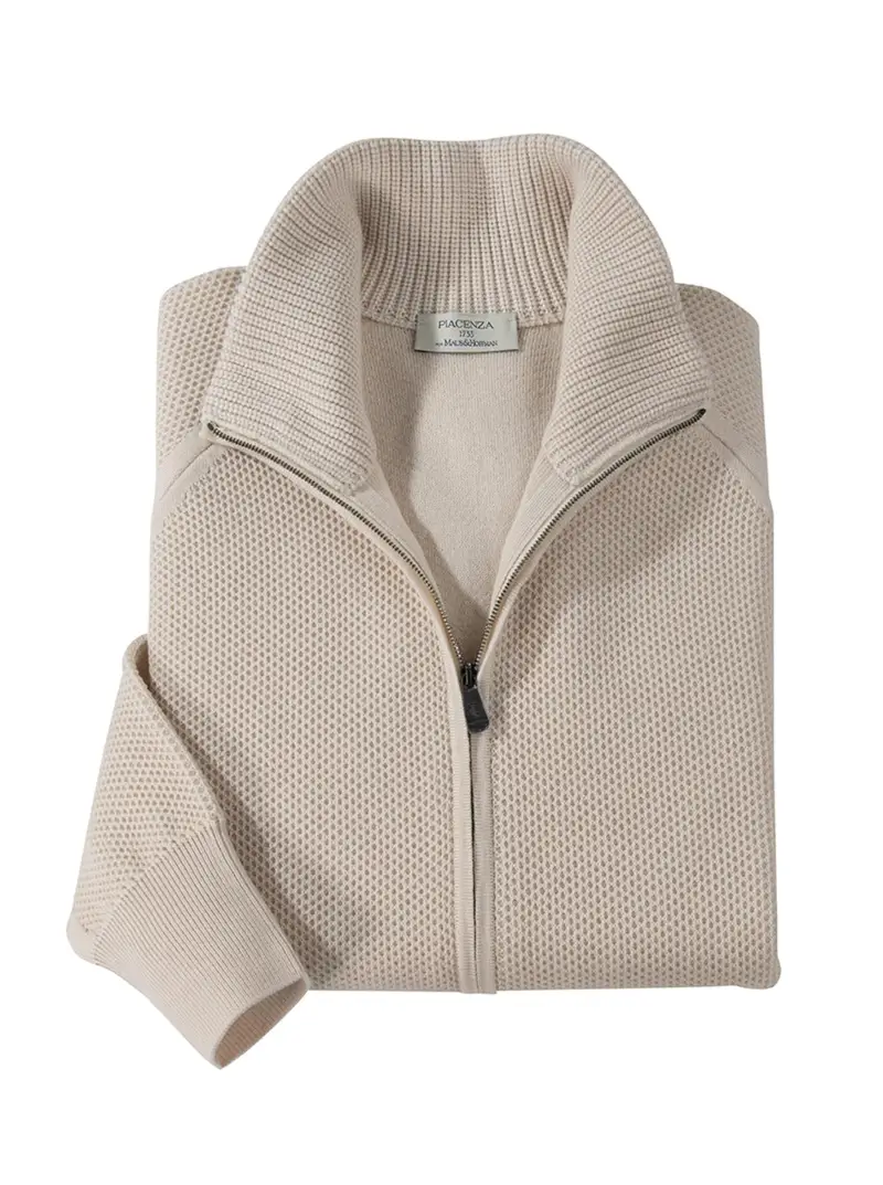 Alessio Honeycomb Zip Cardigans | Maus & Hoffman