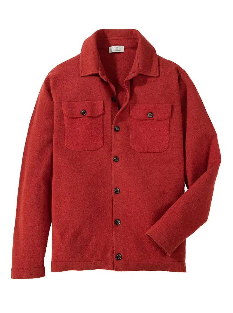 【intch.】Shalt CA Wool Cashmere Shirts Gianni Cashmere Jersey Knit Shirt | Maus & Hoffman