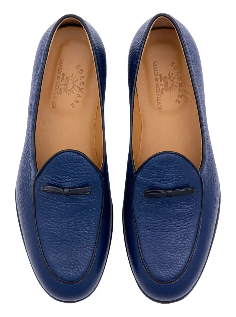 grained-calfskin-bow-slip-ons-  display picture 1