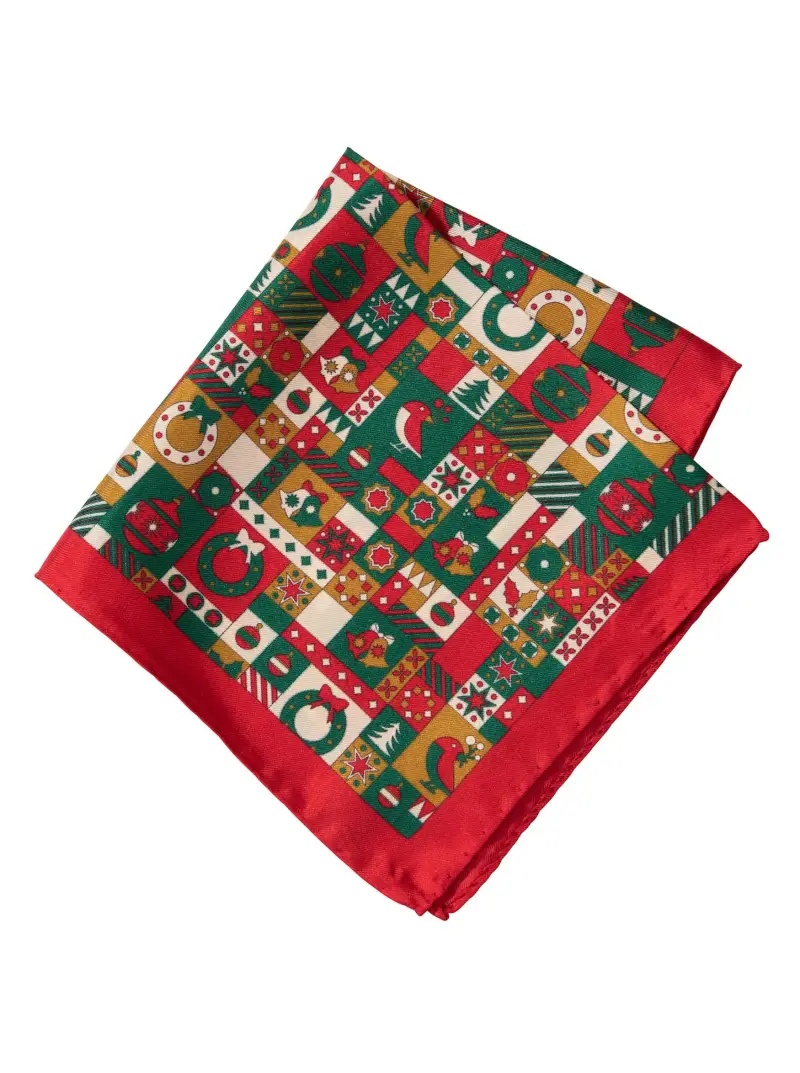 Holiday Silk Pocket Square - Image 1