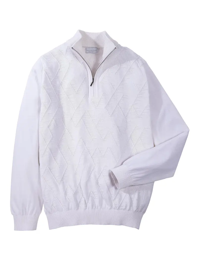 Las Olas Cotton/Cashmere Quarter-Zip - Image 1