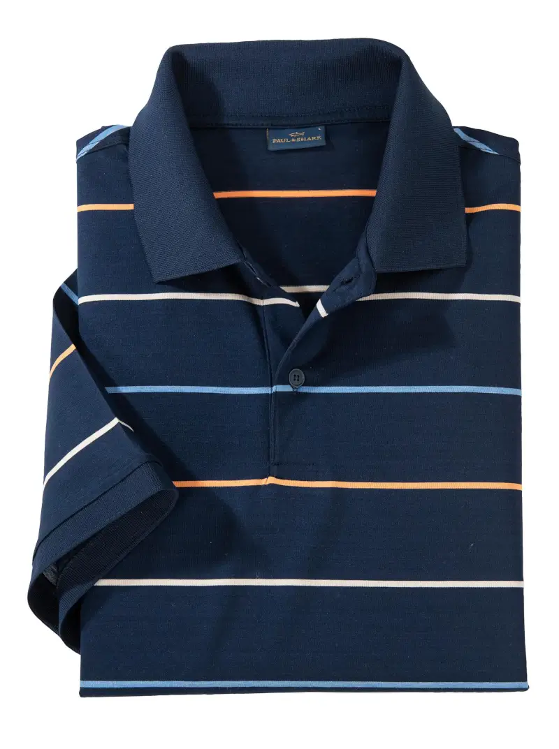 Maritime Stripe Polo by Paul & Shark - 1