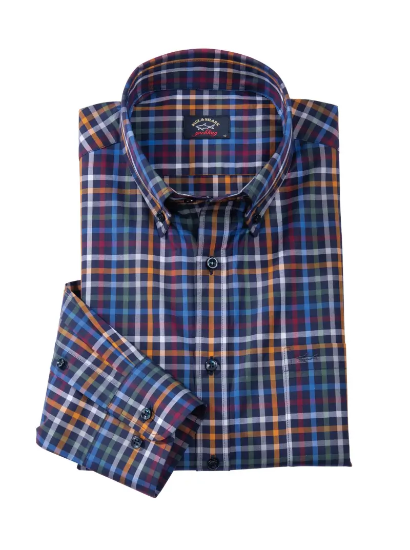 Multicolor Graph Check Sport Shirts by Paul & Shark - Image 1