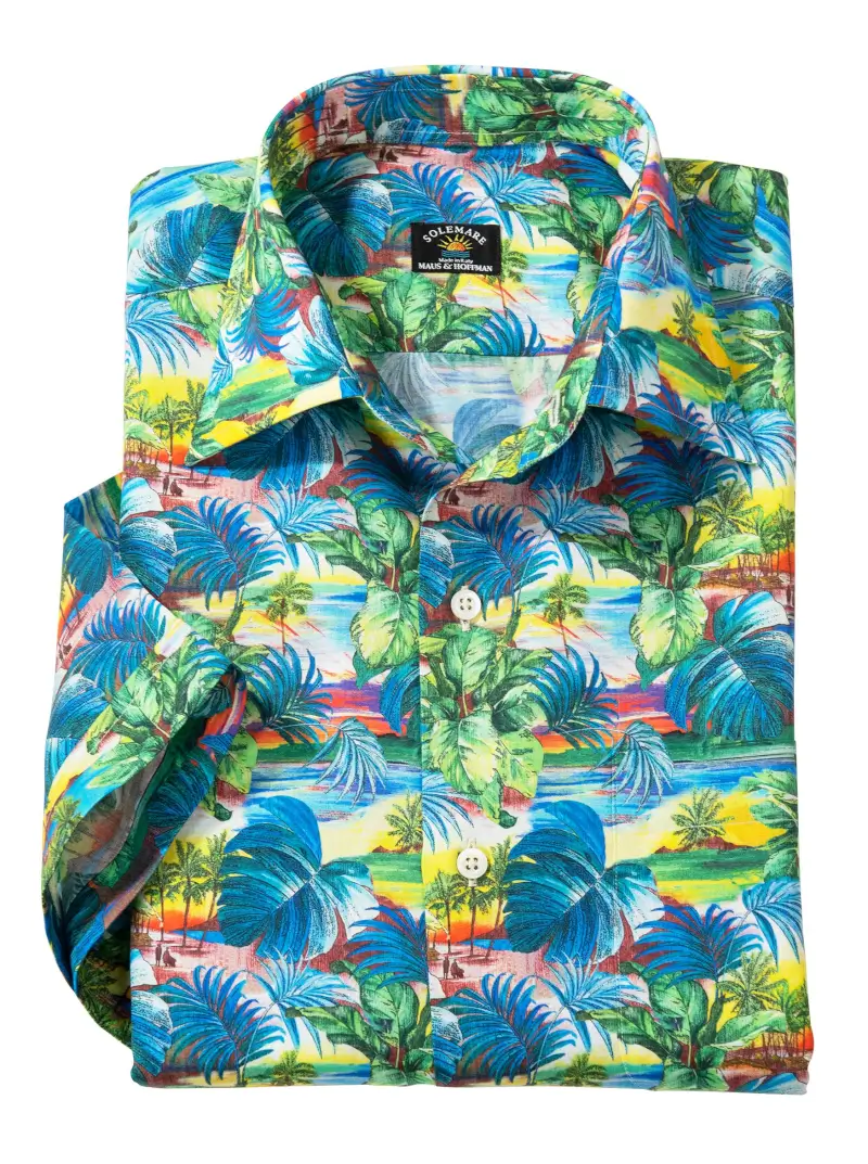 Palm Sunset Sport Shirt - 1