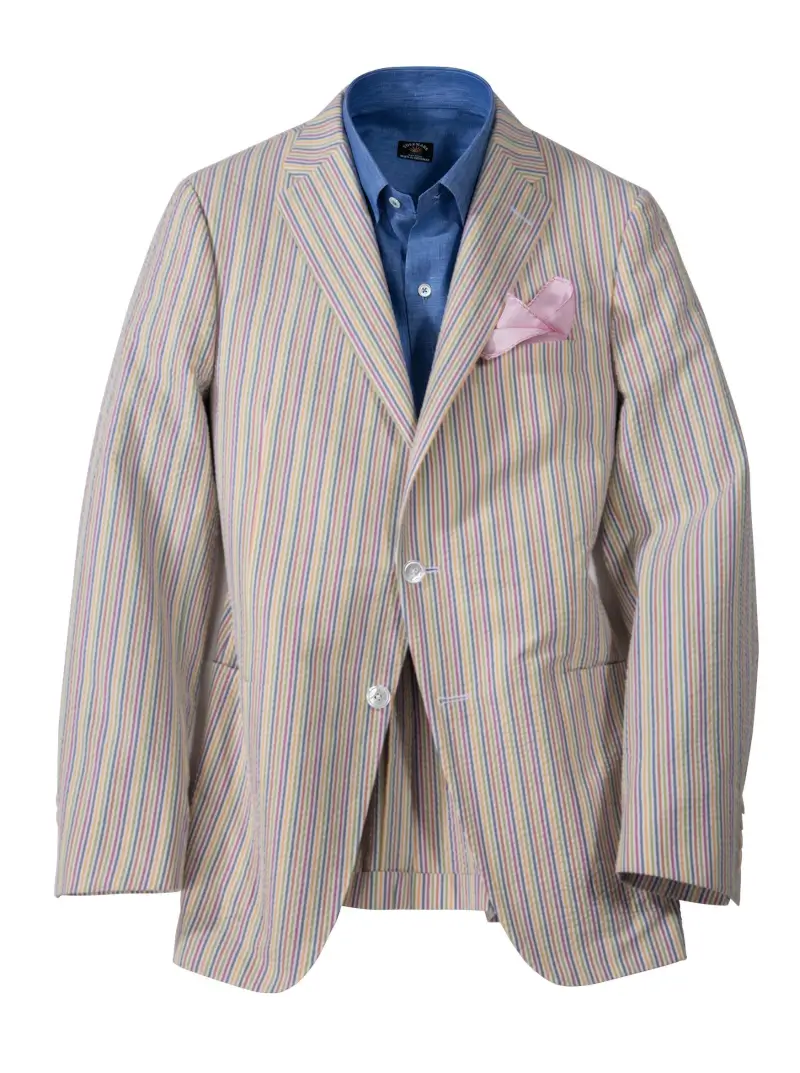 Palm Way Seersucker Sport Jacket - Image 1