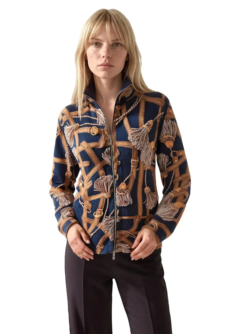 Walk In Robe Heels Chiara Cashmere Reversible Zip Cardigan | Maus & Hoffman