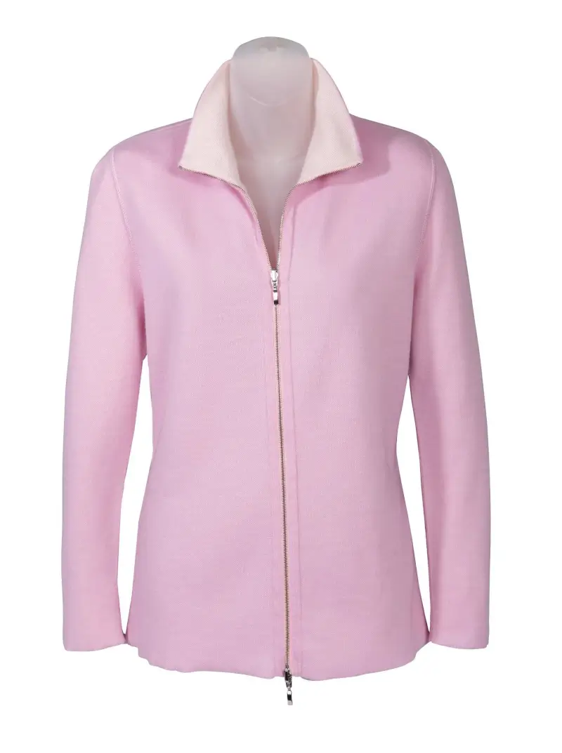 Reversible Cashmere Zip Cardigans - 1