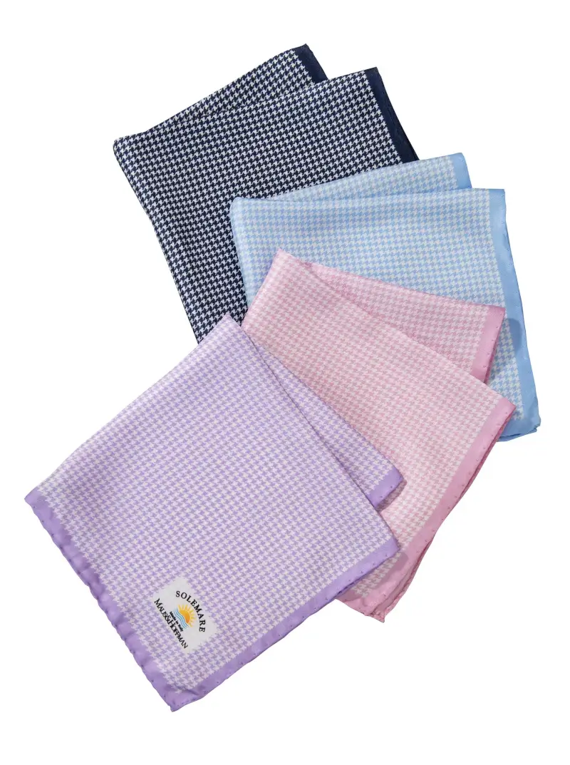 Silk Check Pocket Squares