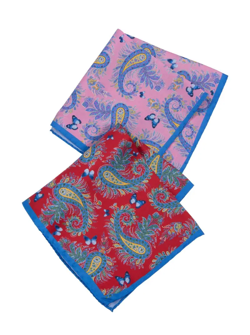 Silk Paisley Pocket Squares