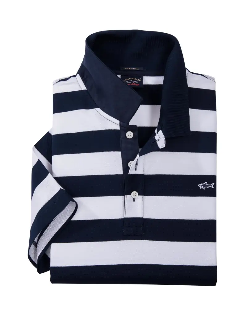 Stripe Pique Polos by Paul & Shark - 2