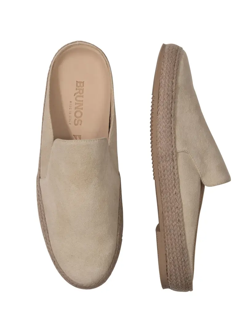 Suede Espadrille Slides - Image 2