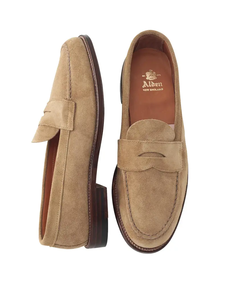 Suede Penny Moccasin by Alden