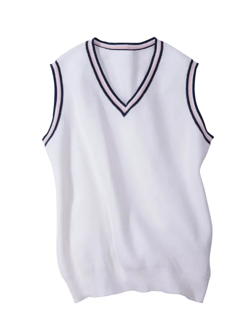 Tipped Vee Vest - Image 2