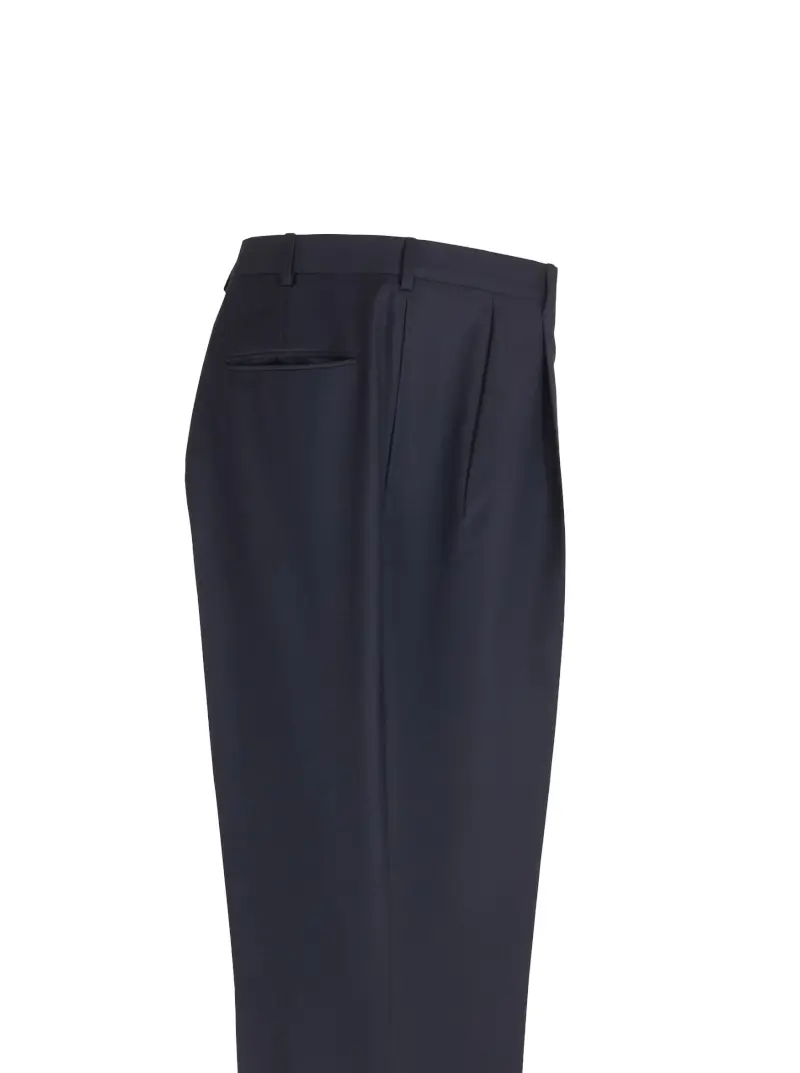 Tropical-Weight Pleated Gabardine Slacks - Image 1