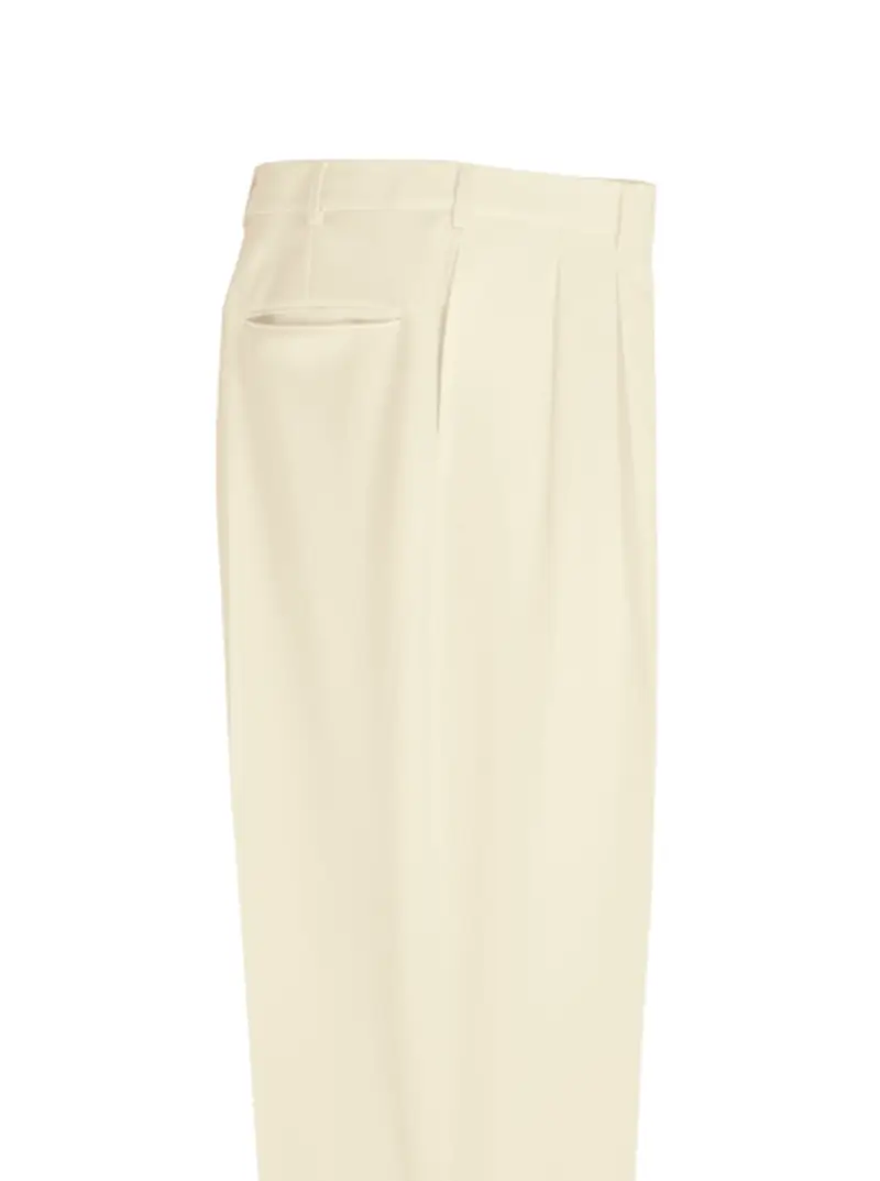 Tropical-Weight Pleated Gabardine Slacks - 4