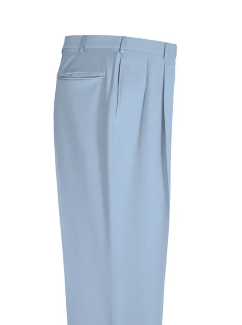 Tropical-Weight Pleated Gabardine Slacks - 6