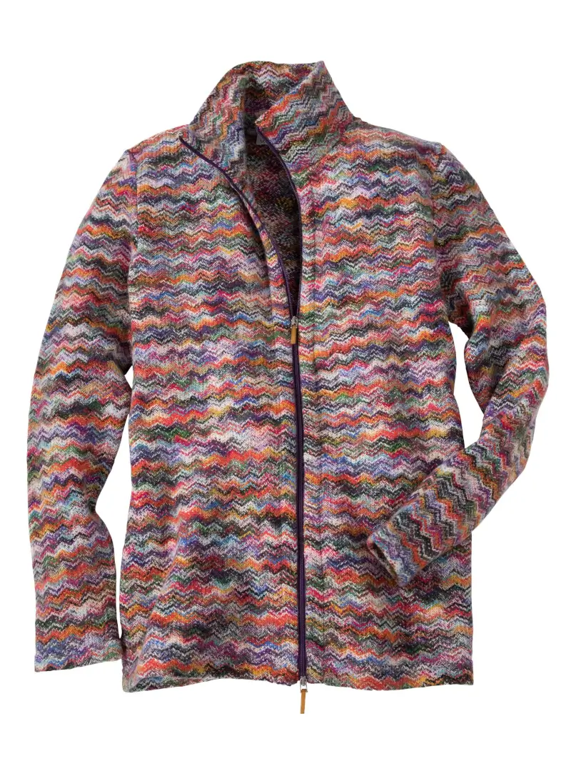 Valeria Cashmere Zip Cardigan - Image 1