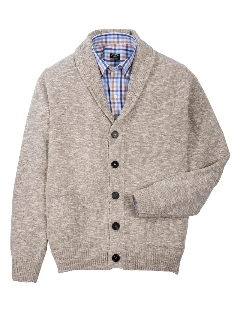 Vincenzo Shawl Collar Cardigan - Image 1