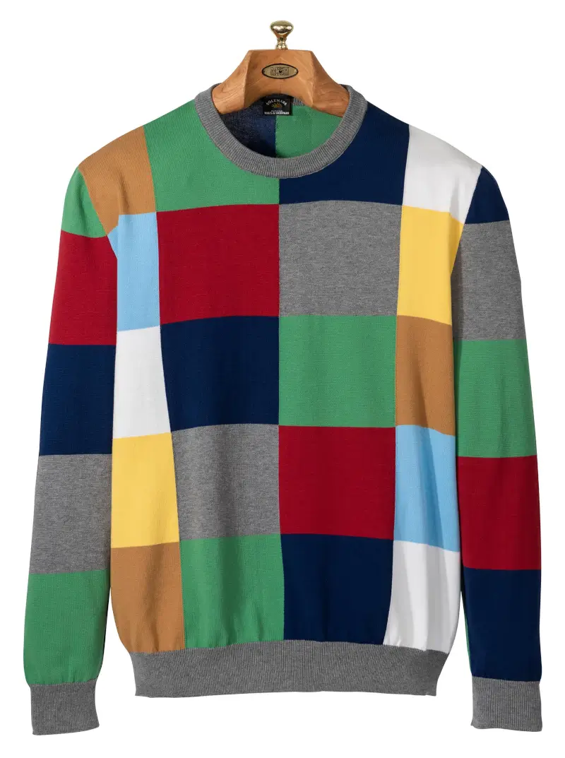 Vivace Color Block Crewneck - 1